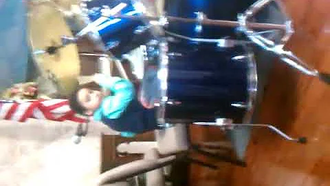 playing the drums