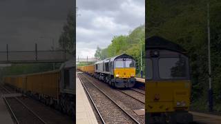 #huncoat #railway #station #eastlancashire #6e73 #aggregate #freight #drs #class66 #diesellocomotive