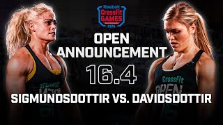 Katrin Davidsdottir vs. Sara Sigmundsdottir - Open Announcement 16.4