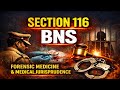 Section 116 BNS in Hindi! Grievous hurt! Bharatiya Nyaya Sanhita 2023! Forensic Medicine!
