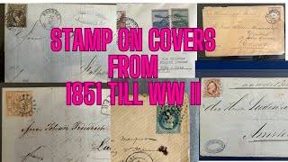 Stamps on covers from 1850s till 1945 ..Bavaria, Baden, Saxony, German Empire, Netherlands France by Philately, Nature and Tech 160 views 1 month ago 6 minutes, 48 seconds