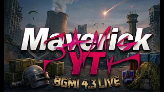 Bgmi live with Maverick YT 🤫smooth+60 fps iPad A16 🔥 late night stream