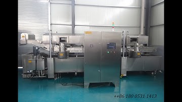 Automatic Chicken Nuggets continuous Frying Machine