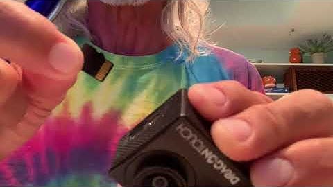 How to remove and insert a micro SD card in a DragonTouch sports camera