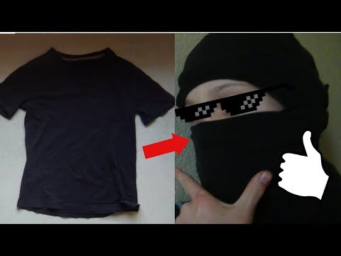 Como fazer um ninja mascarar de uma T-shirt