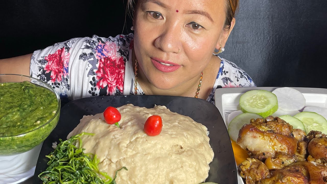 ГАХУН КО ДХИДО, СИСНУ, СУНГУР КО ХУТТА КО АЧХАР, САГГ|| Дидо и Сисну|| Руби Рай Мукбанг