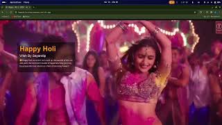 HOLI wish project using HTML ,CSS , JS