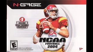 NCAA Football 2004 N-Gage Game (Electronic Arts 2003) Gameplay