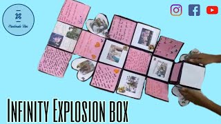 Infinity Explosion box||DIY greeting card||Handmade Vibes|