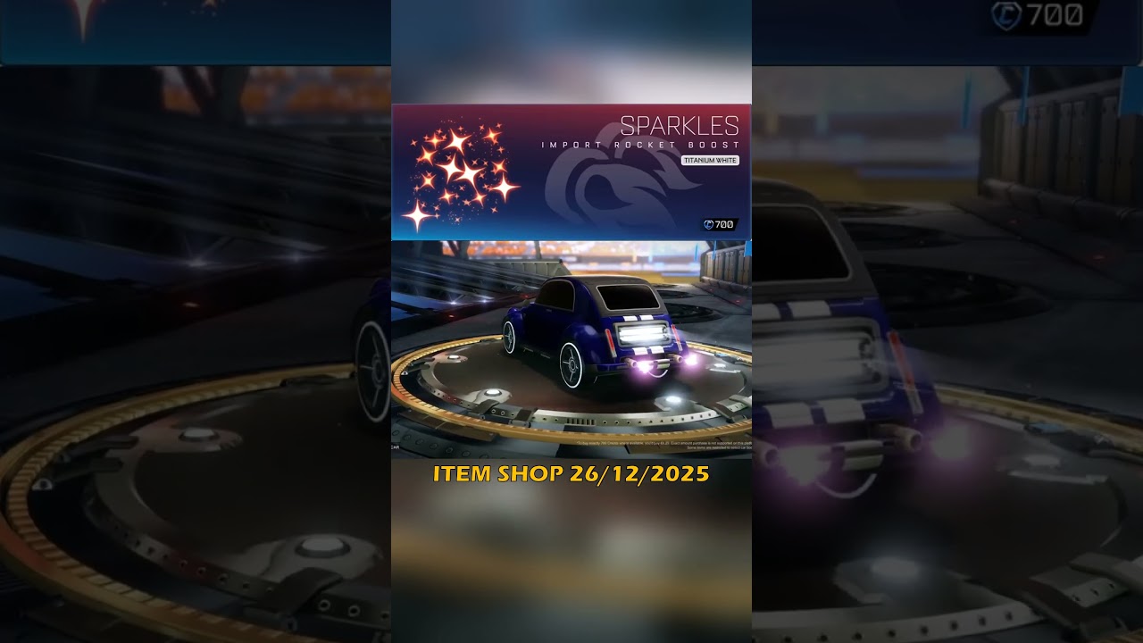 TITANIUM WHITE SPARKLES BOOST in ROCKET LEAGUE ITEM SHOP ⬜◽