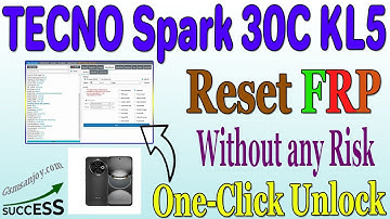 TECNO Spark 30C KL5 Reset FRP UNLOCK Android 14 One-CLICK BY DFT Pro #Gsmsanjoy