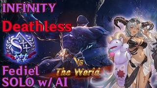 Deathless Solo Fediel vs INFINITY The World (S++) w/ AI | Granblue Relink: Endless Ragnarok