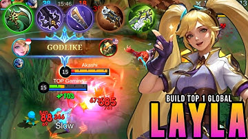 NEW META!! Layla Gameplay with Super Fast Attack Speed!! - Build Top Global Layla 2024 ~ MLBB