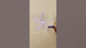 draw simple star#art #painting #challenge #trending #viral #shorts