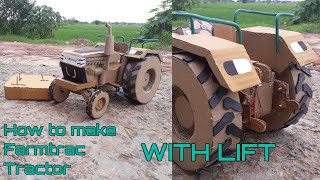 How to make rc farmtrac tractor || how to make tractor with lift|| rcfundamental