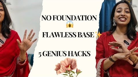 5 Genius Makeup Hacks 😱 for a Perfect Everyday Look No-Foundation Base Trick by Sejal✨️