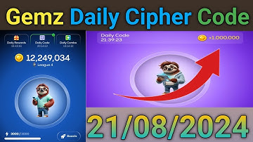 21 Aug 2024 Gemz Daily Cipher Code | Today Gemz Cipher Code , Gemz Daily Cipher Morse Code