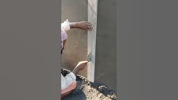 wall expansion joint plaster #satisfyingvideo