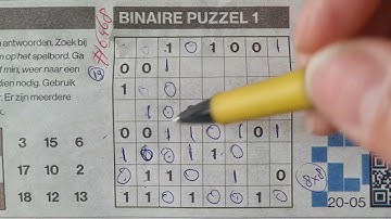 (#6468) Sunday. Binary01 Sudoku puzzle. Bonus Extra edition. 05-21-2023 Extra part 3 of 4