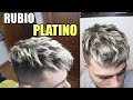 TRANSFORMACIÓN CAMBIO DE LOOK mechas PLATINO/BLANCAS | COMO peinarse PELO CORTO HOMBRE 2020