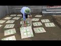 Techniques Install Yard With Ceramic Tiles - Building Tiles On Yard, Process Construction