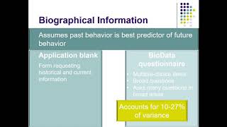 Famous IO Psychology Ch 6: Work samples to predictive validity Wealth