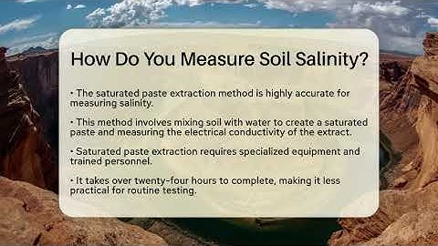 How Do You Measure Soil Salinity? - Earth Science Answers