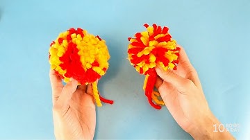 Two Ways to Make a Colourful Pom-Pom Without a Pom-Pom Maker