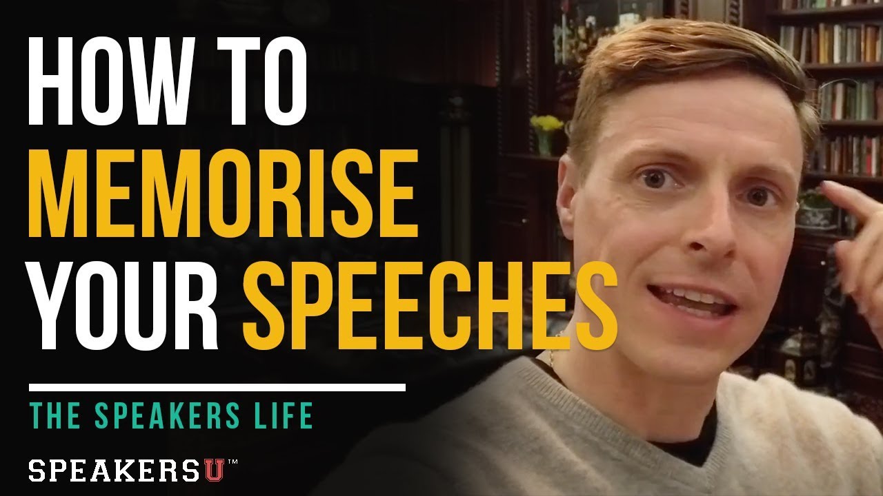 SL015 How To Memorise Your Speeches YouTube