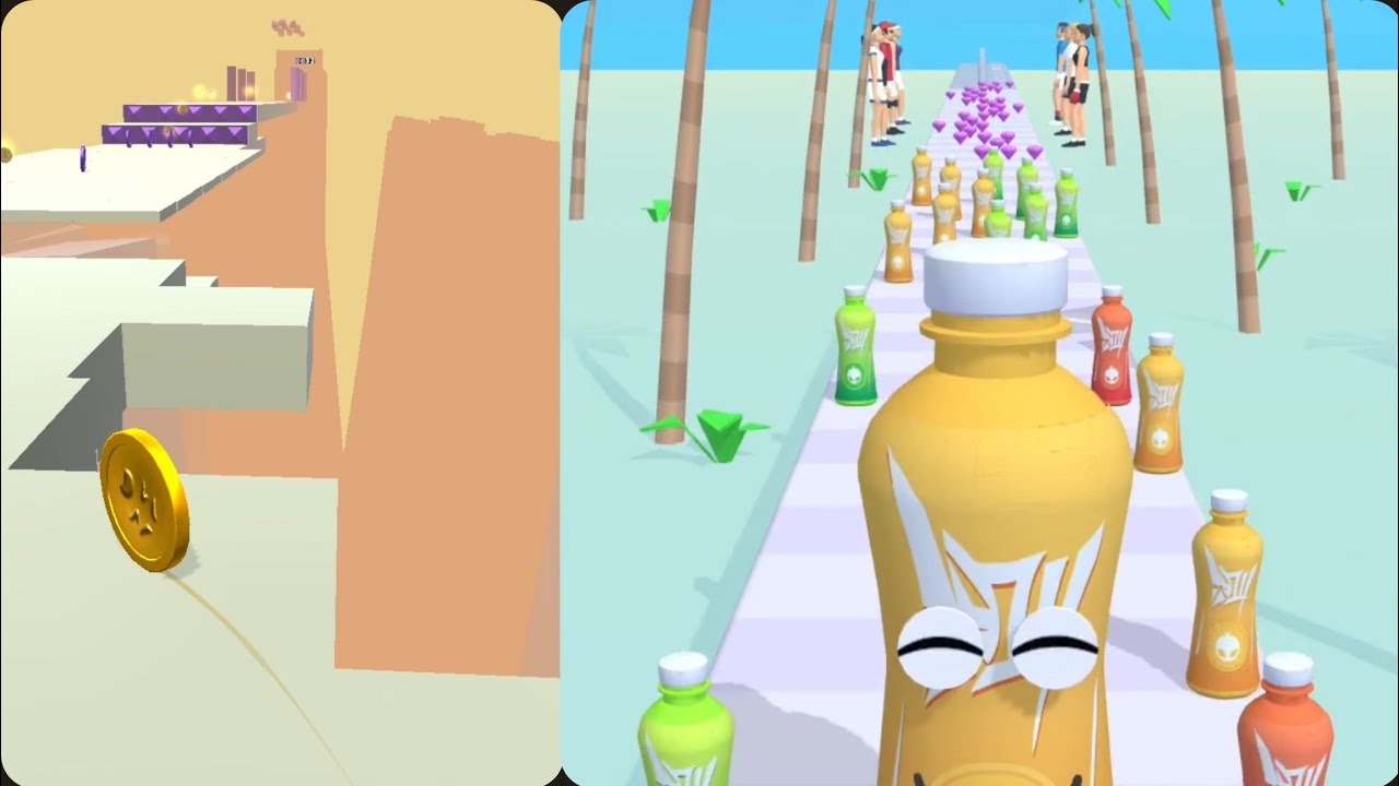 Max Rush Ios juice run vs coin rush all max level iOS trailer walkthrough gameplay 🤩 ...