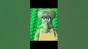building cursed lego squidward #spongebobsquarepants #squidward #lego stop motion