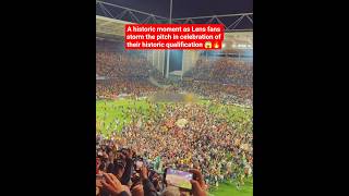 The moment Lens fans entered and celebrated their historic qualification 😱🔥#skills #football #fyp