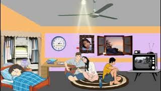 story wa animasi nonton tv