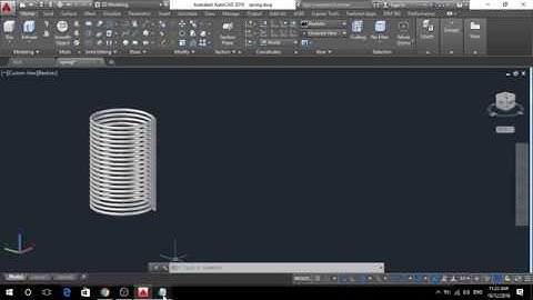 How Make a 3D Spring in AutoCAD