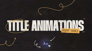 5 Title Text Animations (After Effects Tutorial)