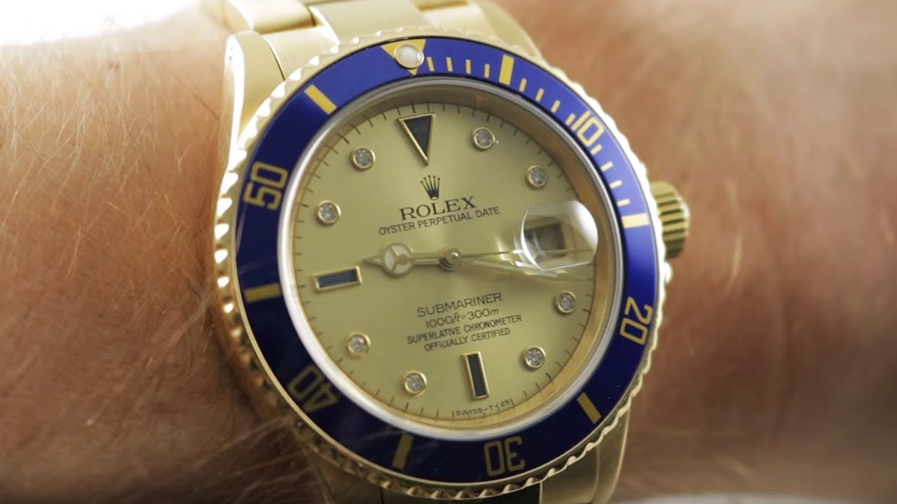 rolex submariner two tone serti dial