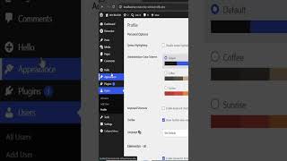 Change WordPress Admin Panel Colors Easily 🎨 #shorts