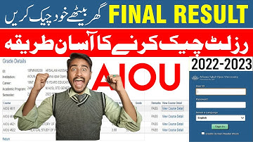 AIOU Result Check Krny Ka New Tarika | Spring  Master Results | Arslan Bhai