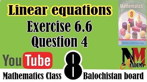Class 8 maths chapter 6 exercise 6.6 Q4|Mathematics class 8 unit 6 Balochistan board #8thmaths