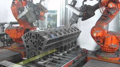 Robotic Engine Block Deburring System