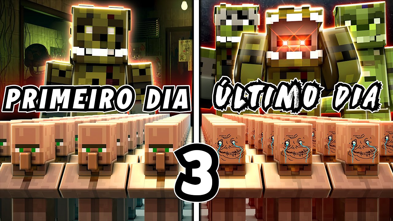 EU FIZ ALDEÕES SIMULAREM FIVE NIGHTS AT FREDDY'S NO MINECRAFT - PARTE 3