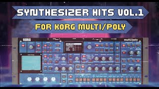 Synthesizer Hits Vol.1- a KORG Multi/Poly Synthesizer Soundpack - finest patches collection