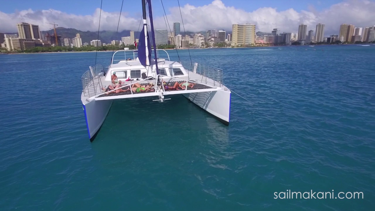 Makani Catamaran Sailing Catamaran Oahu Hawaii Hawaii Holiday Sailing Catamaran Sailing