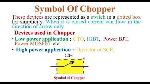 Introduction of Chopper
