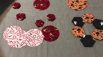 Un-tutorial - How I stitch a hexagon from a fabric circle