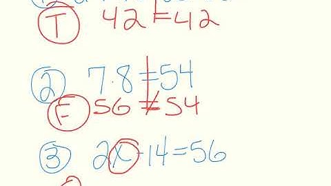 U2F1 video 1: True, False, Open and One-Step Equations