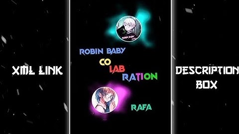 _New Collaboration Xml🔰Collaboration With Antir Meye🐰✨By Robin Baby🌸✨