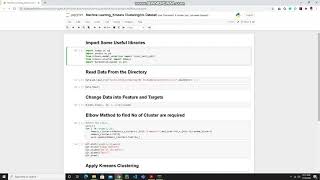 Kmeans Clustering using Python Machine Learning