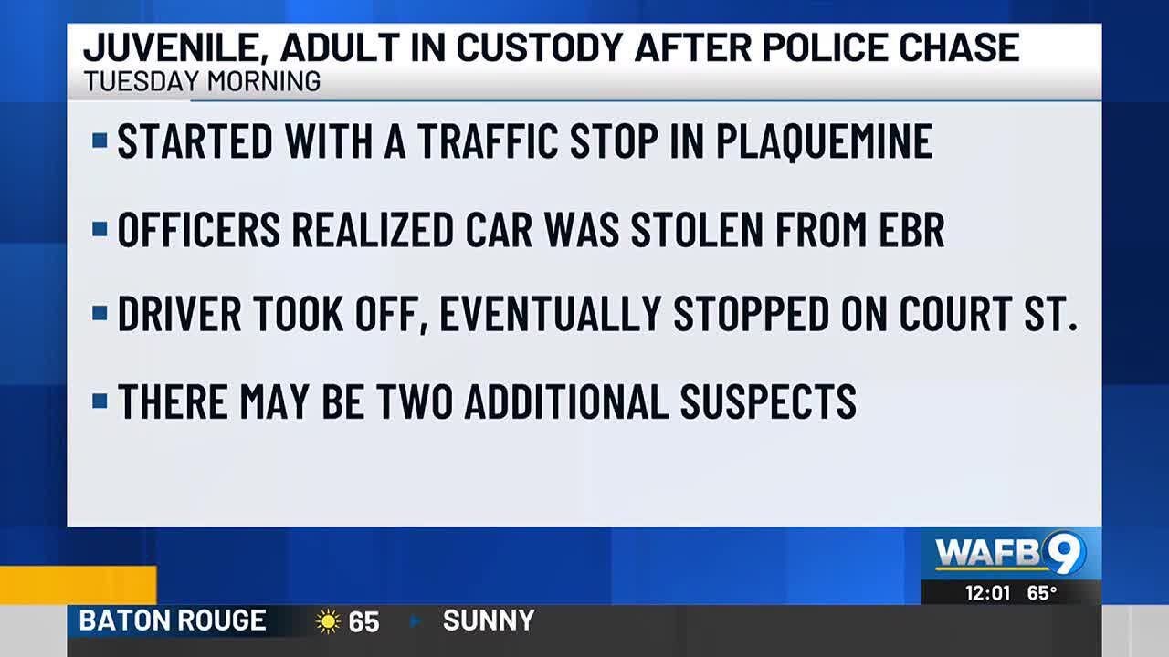 2 people taken into custody following chase involving stolen car ...