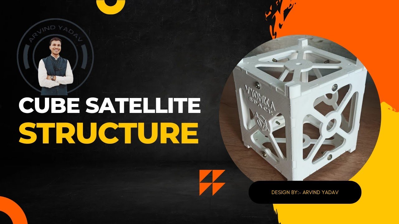 3D Printed Cube satellite structure 🛰️🚀🇮🇳